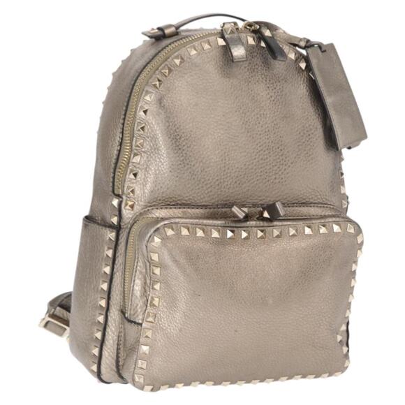 Valentino Diego Croc-Embossed Studded Leather Backpack Valentino | Bags | Read Valentino Backpack Small | Poshmark main image 4